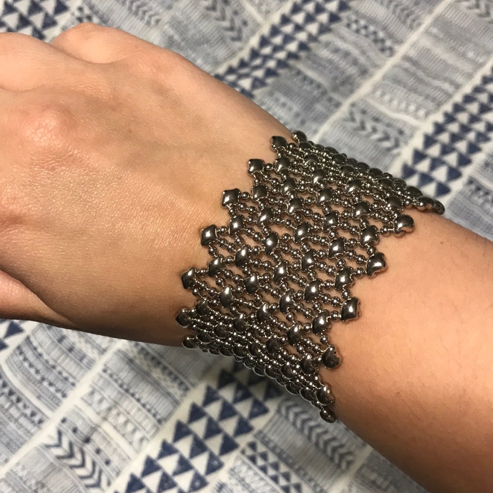 NWOT Auth. Sergio Gutierrez Melted Metal Bracelet